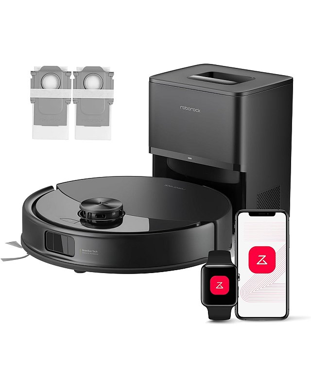 Roborock Q10 S5+ Saug- und Wischroboter mit Auto-Entleerungsstation Schwarz