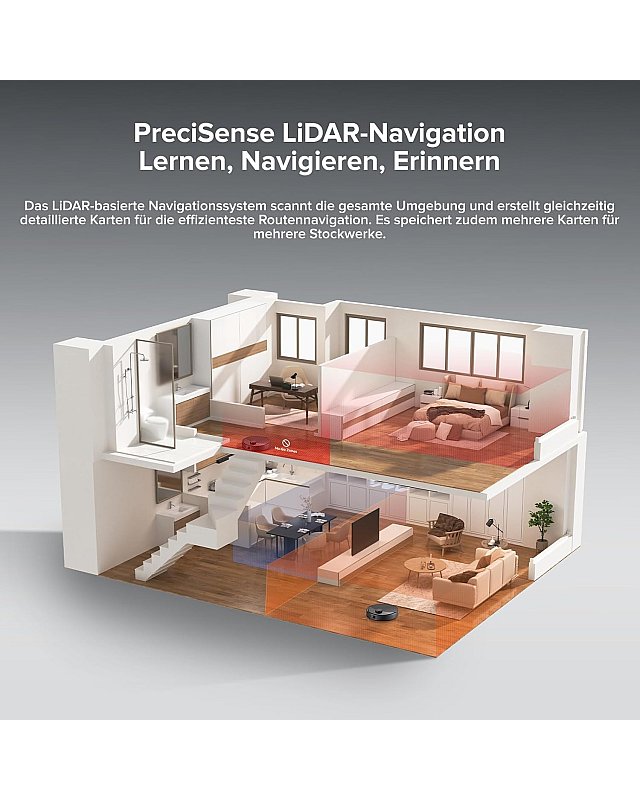 Roborock Q10 X5+ mit 10.000 Pa HyperForce-Saugkraft und Auto-Entleerungstation Schwarz