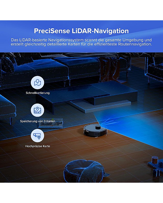 Roborock Q7 L5+ Saug- und Wischroboter mit Auto-Entleerungsstation Schwarz