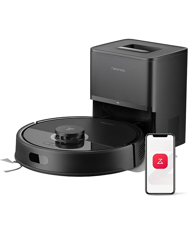 Roborock Q7 L5+ Set Saug- und Wischroboter mit Auto-Entleerungsstation mit zwei zusätzlichen Staubbeuteln Schwarz