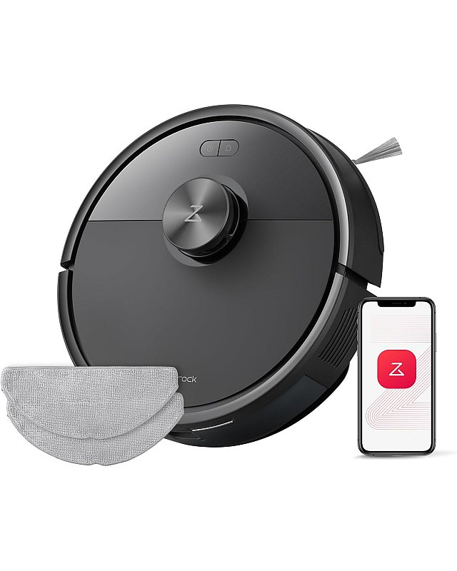 Roborock Q7 M5 Set Saug- und Wischroboter mit zusätzlichem Wischtuch*2 Stk. (Upgrade vom Q7 Max) Schwarz