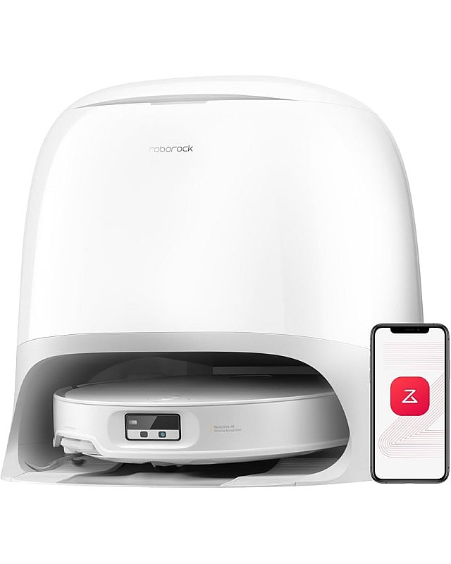 Roborock Qrevo CurvX Saugroboter mit Multifunktions-Dockingstation 3.0 Thermo+, 22.000 Pa HyperForce®-Saugkraft