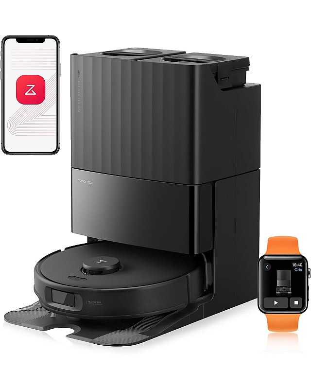 Roborock Qrevo Edge S5A Saugroboter (verbessert von Qrevo Pro) mit Multifunktions-Dockingstation 3.0 Schwarz