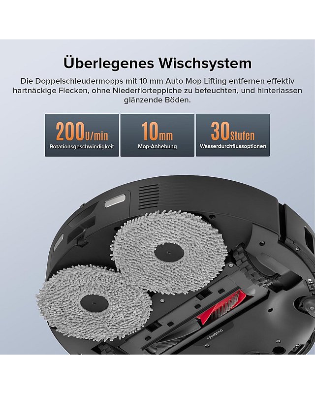 Roborock Qrevo Edge S5A Saugroboter (verbessert von Qrevo Pro) mit Multifunktions-Dockingstation 3.0 Schwarz