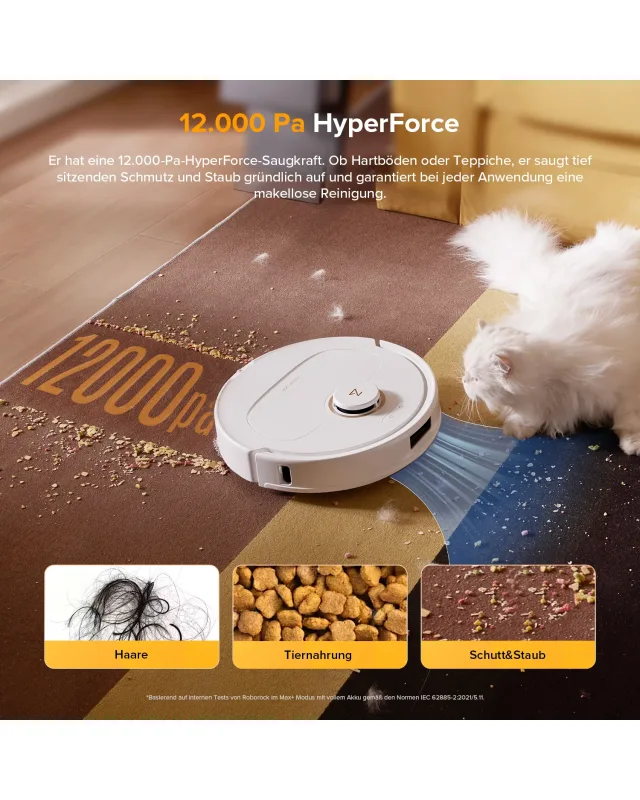 Roborock Qrevo S5V Saugroboter mit Multifunktions-Dockingstation Weiß
