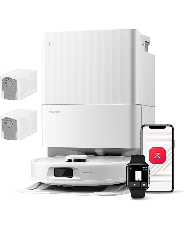 Roborock Qrevo S Saugroboter mit Multifunktions-Dockingstation Weiß (Generalüberholt – 90 % wie neu)