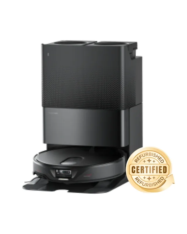 Roborock Qrevo Slim Saugroboter mit Multifunktions-Dockingstation 3.0 Schwarz (Generalüberholt – 90 % wie neu)