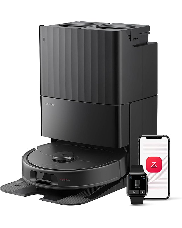 Roborock QV 35S Saugroboter mit Multifunktions-Dockingstation Schwarz