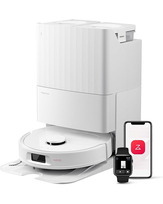 Roborock QV 35S Saugroboter mit Multifunktions-Dockingstation Weiß