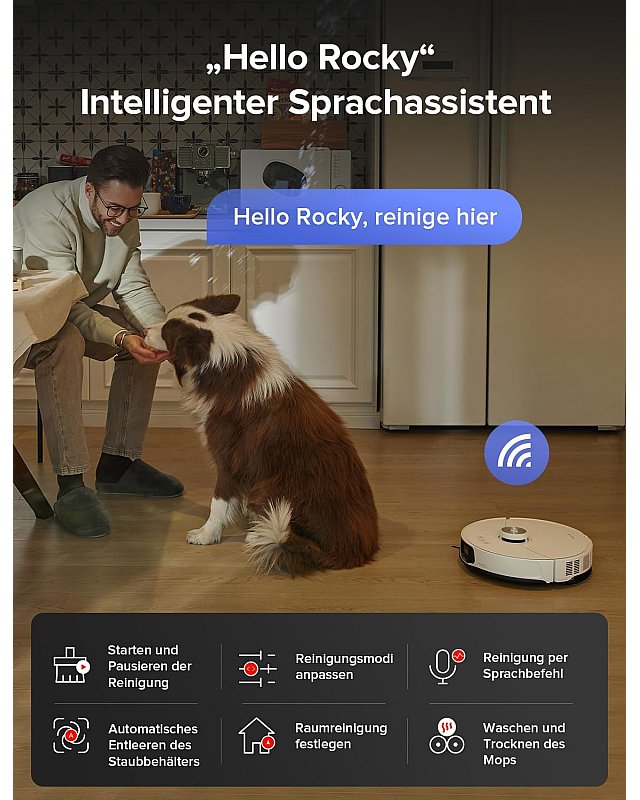 Roborock S8 MaxV Ultra Saugroboter mit 8-in-1 RockDock® Ultra