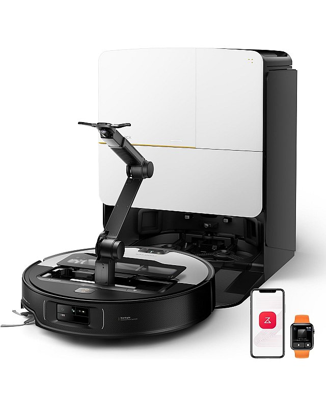 Roborock Saros Z70 Staubsaugerroboter mit mechanischem OmniGrip™ Arm Silber