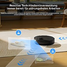 Roborock Q10 X5+ mit 10.000 Pa HyperForce-Saugkraft und Auto-Entleerungstation Schwarz