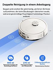 Roborock Q7 L5 Saug- und Wischroboter (Upgrade vom Q5 Pro) Weiß