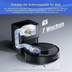 Roborock Q7 L5+ Saug- und Wischroboter mit Auto-Entleerungsstation Schwarz