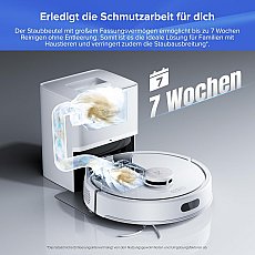 Roborock Q7 L5+ Saug- und Wischroboter mit Auto-Entleerungsstation Weiß