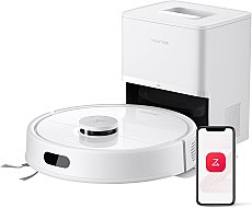 Roborock Q7 L5+ Set Saug- und Wischroboter mit Auto-Entleerungsstation mit zwei zusätzlichen Staubbeuteln Weiß