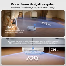 Roborock Qrevo Curv 2 Pro Saug- & Wischroboter, 25.000 Pa Saugkraft, 100 °C Heißwasser-Wäsche