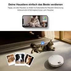 Roborock Qrevo CurvX Saugroboter mit Multifunktions-Dockingstation 3.0 Thermo+, 22.000 Pa HyperForce®-Saugkraft