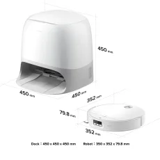 Roborock Qrevo CurvX Saugroboter mit Multifunktions-Dockingstation 3.0 Thermo+, 22.000 Pa HyperForce®-Saugkraft