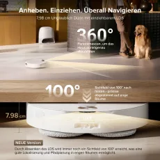 Roborock Qrevo CurvX Saugroboter mit Multifunktions-Dockingstation 3.0 Thermo+, 22.000 Pa HyperForce®-Saugkraft