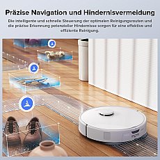 Roborock Qrevo Edge S5A Saugroboter (verbessert von Qrevo Pro) mit Multifunktions-Dockingstation 3.0 Weiß
