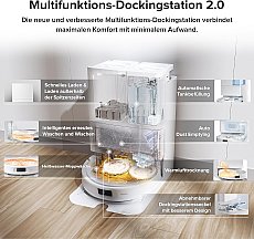 Roborock Qrevo Pro Saugroboter mit Multifunktions-Dockingstation 2.0 Weiß (Generalüberholt – 90 % wie neu)
