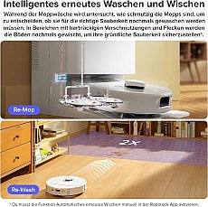 Roborock Qrevo Pro Saugroboter mit Multifunktions-Dockingstation 2.0 Weiß (Generalüberholt – 90 % wie neu)