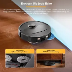 Roborock Qrevo S5V Saugroboter mit Multifunktions-Dockingstation Schwarz
