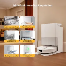 Roborock Qrevo S5V Saugroboter mit Multifunktions-Dockingstation Weiß