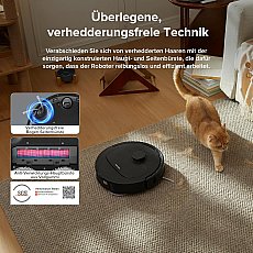 Roborock Qrevo S Saugroboter mit Multifunktions-Dockingstation Schwarz (Generalüberholt – 90 % wie neu)