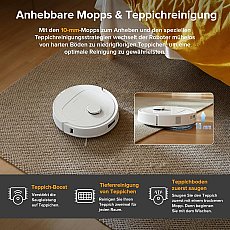 Roborock Qrevo S Saugroboter mit Multifunktions-Dockingstation Weiß (Generalüberholt – 90 % wie neu)