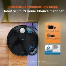 Roborock Qrevo Slim Saugroboter mit Multifunktions-Dockingstation 3.0 Schwarz (Generalüberholt – 90 % wie neu)