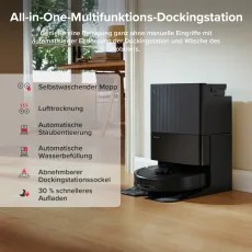 Roborock QV 35A Saugroboter mit Multifunktionsdock Schwarz