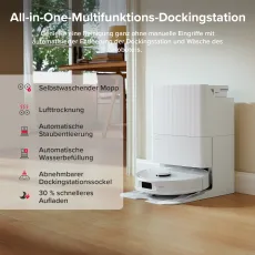 Roborock QV 35A Saugroboter mit Multifunktionsdock Weiß