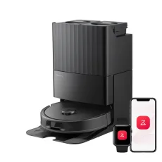 Roborock QV 35A Saugroboter Set (verbessert von Qrevo S) mit Multifunktionsdock (mit Staubsaugerbeutel*2 Stück) Schwarz