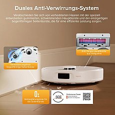 Roborock QV 35S Set Roboter-Staubsauger mit Multifunktions-Dockingstation (mit Staubbeutel*2 Stück und Filter*1 Stück) Weiß